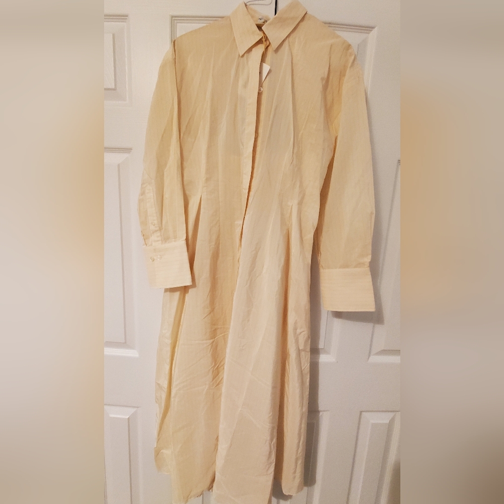 Scanlan Theodore Stripe Cut Out Dress